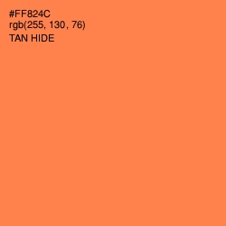#FF824C - Tan Hide Color Image